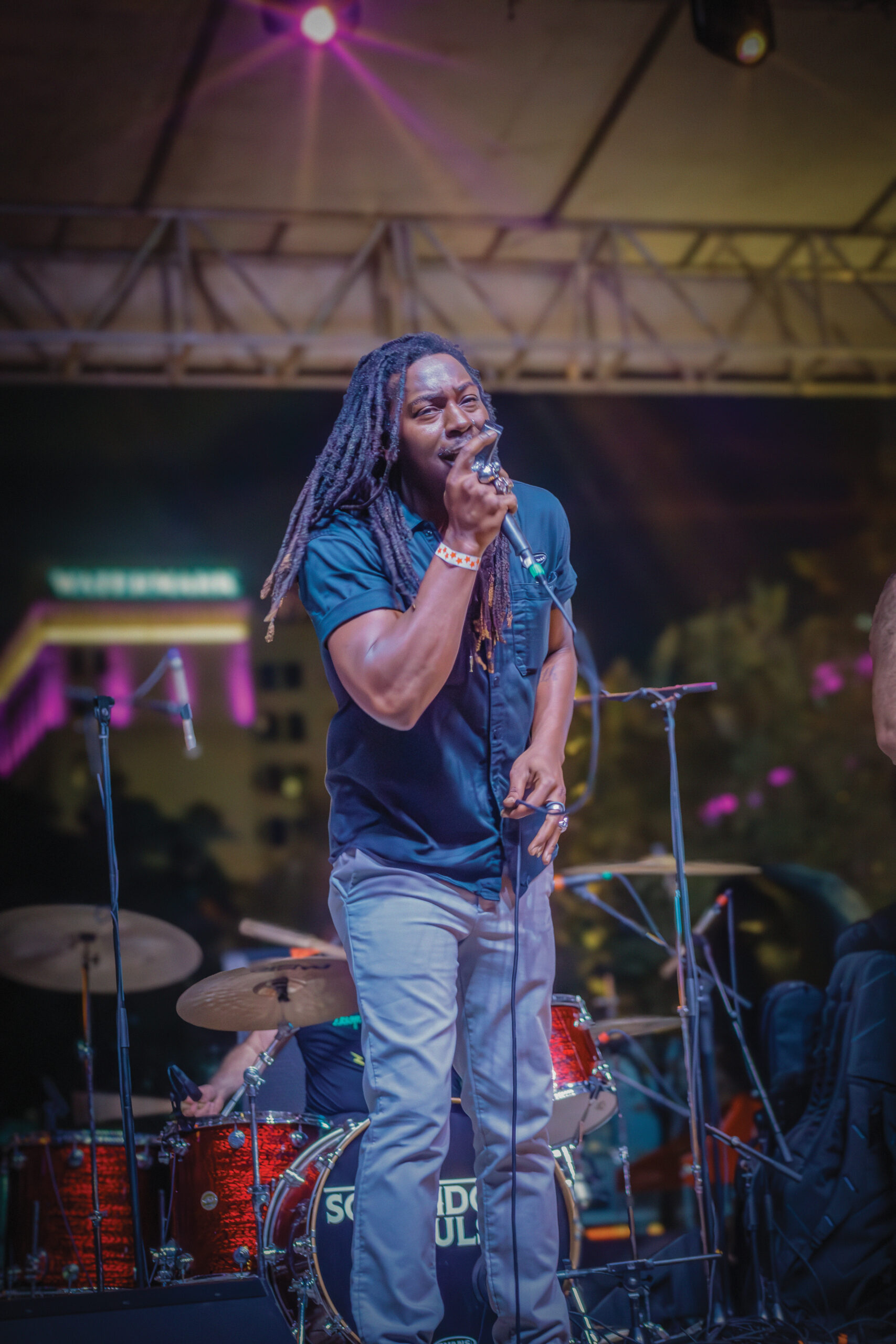 Jovin Webb performs during his guest appearance with The Southdown Souls at the Live After Five in Baton Rouge, LA, October 25, 2024